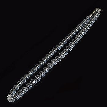 Amazon | 水晶ネックレス 最高級AAAAA 40cm 6mm 偏光板検査済
